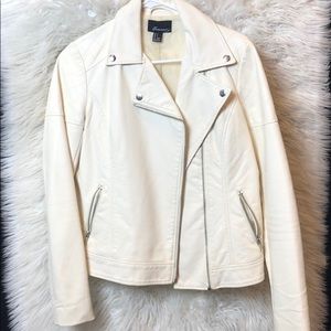White pleather jacket